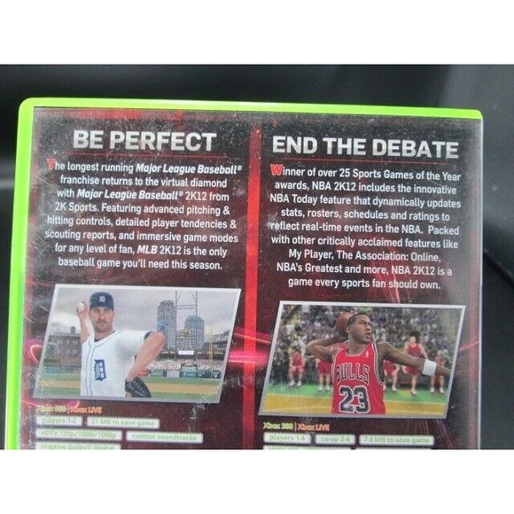 2K Sports Combo Pack Major League Baseball 2K12/NBA 2K12 (Xbox 360) CIB - Picture 5 of 11